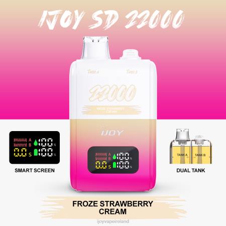 iJOY vape Ireland - iJOY SD 22000 Disposable 062L152 Froze Strawberry Cream